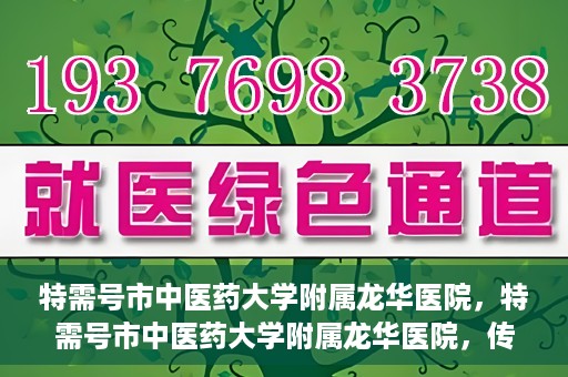 特需号市中医药大学附属龙华医院，特需号市中医药大学附属龙华医院，传统医学与现代医疗的完美结合