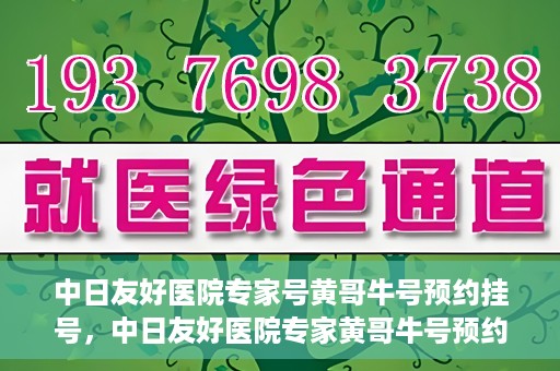 中日友好医院专家号黄哥牛号预约挂号，中日友好医院专家黄哥牛号预约挂号攻略