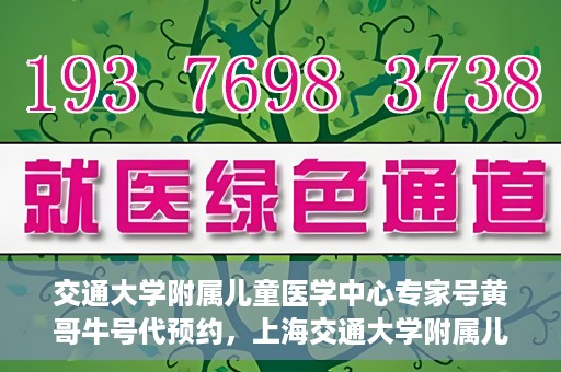 交通大学附属儿童医学中心专家号黄哥牛号代预约，上海交通大学附属儿童医学中心专家号预约服务解析，黄哥牛号预约攻略揭秘