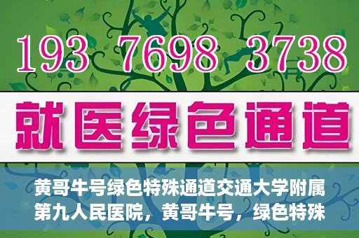 黄哥牛号绿色特殊通道交通大学附属第九人民医院，黄哥牛号，绿色特殊通道下的交通大学附属第九人民医院新篇章