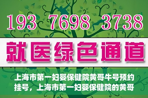 上海市第一妇婴保健院黄哥牛号预约挂号，上海市第一妇婴保健院的黄哥牛号预约挂号攻略