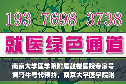 南京大学医学院附属鼓楼医院专家号黄哥牛号代预约，南京大学医学院附属鼓楼医院专家号预约服务解析，黄哥牛号代预约详解