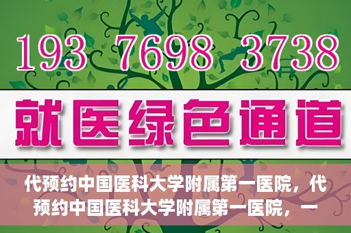 代预约中国医科大学附属第一医院，代预约中国医科大学附属第一医院，一站式医疗预约服务体验