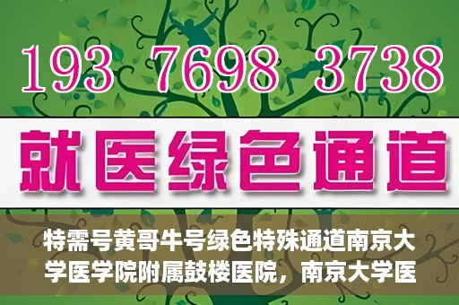 特需号黄哥牛号绿色特殊通道南京大学医学院附属鼓楼医院，南京大学医学院附属鼓楼医院特需号黄哥牛号绿色特殊通道揭秘