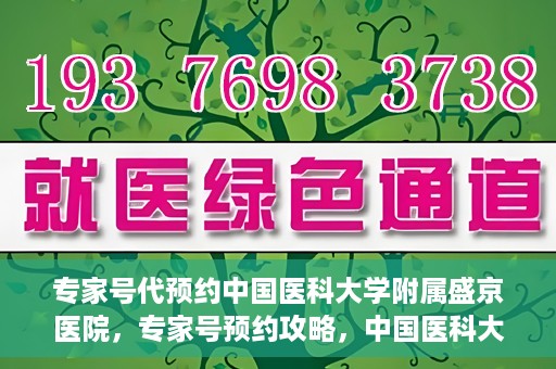 专家号代预约中国医科大学附属盛京医院，专家号预约攻略，中国医科大学附属盛京医院挂号指南
