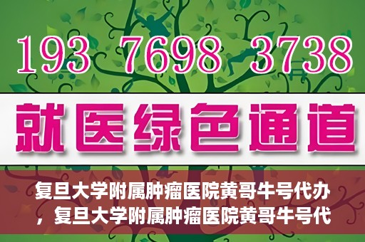 复旦大学附属肿瘤医院黄哥牛号代办，复旦大学附属肿瘤医院黄哥牛号代办，真相揭秘与深度解析