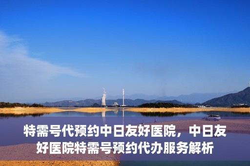 特需号代预约中日友好医院，中日友好医院特需号预约代办服务解析