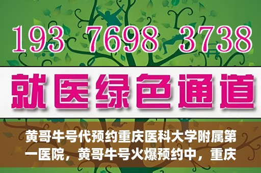 黄哥牛号代预约重庆医科大学附属第一医院，黄哥牛号火爆预约中，重庆医科大学附属第一医院开启预约新纪元