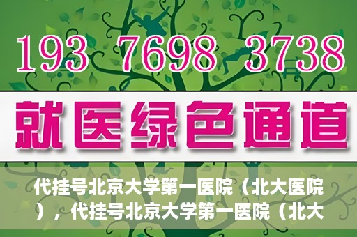 代挂号北京大学第一医院（北大医院），代挂号北京大学第一医院（北大医院），就医新体验与医疗资源的深度解读