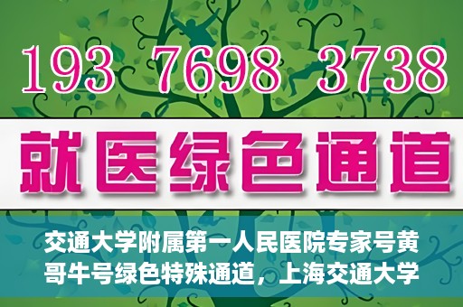 交通大学附属第一人民医院专家号黄哥牛号绿色特殊通道，上海交通大学附属第一人民医院专家号黄哥牛号，绿色特殊通道揭秘
