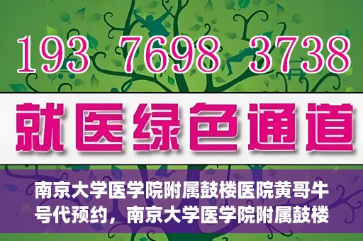 南京大学医学院附属鼓楼医院黄哥牛号代预约，南京大学医学院附属鼓楼医院黄哥牛号预约服务启动