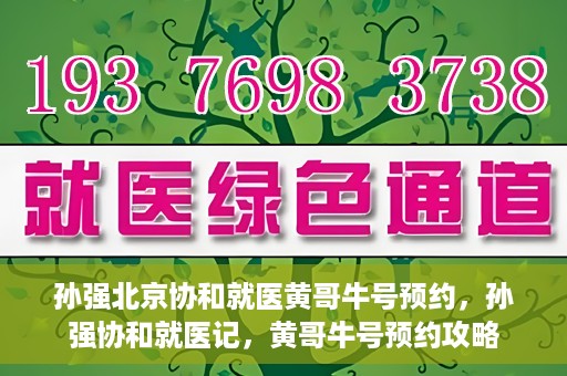 孙强北京协和就医黄哥牛号预约，孙强协和就医记，黄哥牛号预约攻略