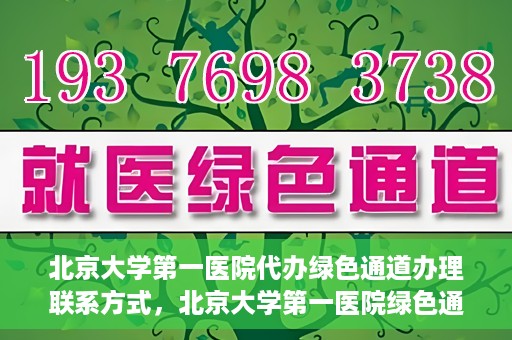 北京大学第一医院代办绿色通道办理联系方式，北京大学第一医院绿色通道办理指南及联系方式揭秘