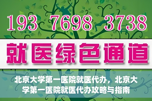 北京大学第一医院就医代办，北京大学第一医院就医代办攻略与指南