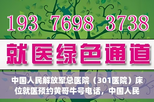 中国人民解放军总医院（301医院）床位就医预约黄哥牛号电话，中国人民解放军总医院（301医院）床位预约咨询热线及黄哥就医牛号电话揭秘