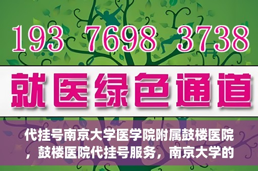 代挂号南京大学医学院附属鼓楼医院，鼓楼医院代挂号服务，南京大学的医疗后盾