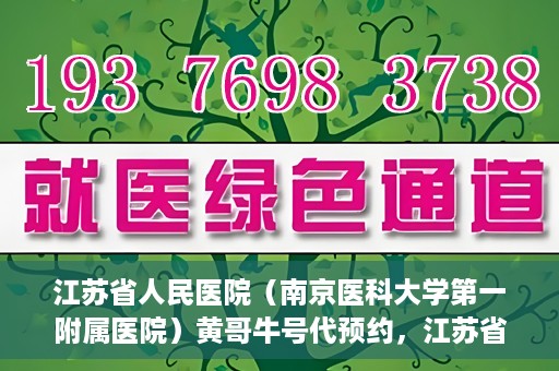 江苏省人民医院（南京医科大学第一附属医院）黄哥牛号代预约，江苏省人民医院（南京医科大学第一附属医院）黄哥牛号预约服务解析