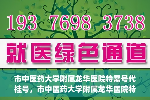 市中医药大学附属龙华医院特需号代挂号，市中医药大学附属龙华医院特需号源代挂号服务解析