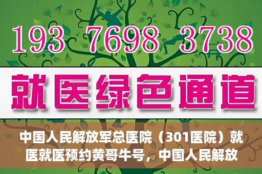 中国人民解放军总医院（301医院）就医就医预约黄哥牛号，中国人民解放军总医院（301医院）黄哥牛号就医预约攻略