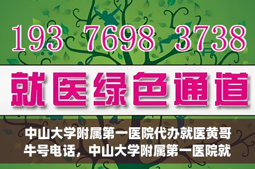 中山大学附属第一医院代办就医黄哥牛号电话，中山大学附属第一医院就医黄哥牛号电话代办服务详解