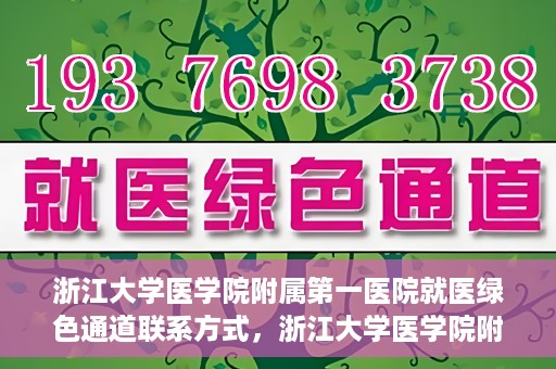 浙江大学医学院附属第一医院就医绿色通道联系方式，浙江大学医学院附属第一医院就医绿色通道详解及联系方式指南