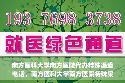 南方医科大学南方医院代办特殊渠道电话，南方医科大学南方医院特殊渠道电话代办服务详解