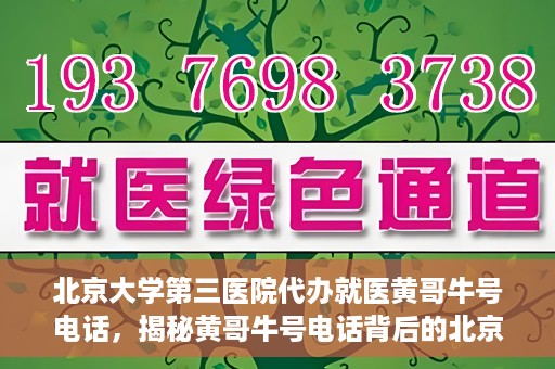 北京大学第三医院代办就医黄哥牛号电话，揭秘黄哥牛号电话背后的北京大学第三医院代办就医真相