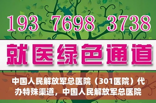 中国人民解放军总医院（301医院）代办特殊渠道，中国人民解放军总医院（301医院）特殊渠道代办服务解析
