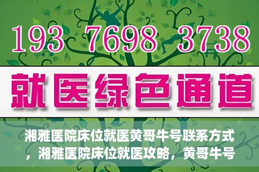 湘雅医院床位就医黄哥牛号联系方式，湘雅医院床位就医攻略，黄哥牛号联系方式揭秘