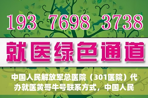 中国人民解放军总医院（301医院）代办就医黄哥牛号联系方式，中国人民解放军总医院（301医院）黄哥就医助手联系方式揭秘