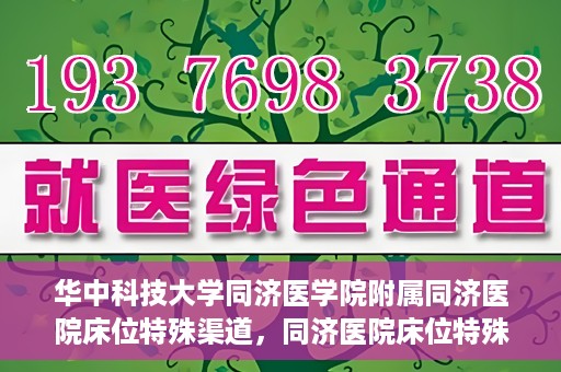 华中科技大学同济医学院附属同济医院床位特殊渠道，同济医院床位特殊渠道揭秘，华中科技大学同济医学院的权威医疗资源分配之道