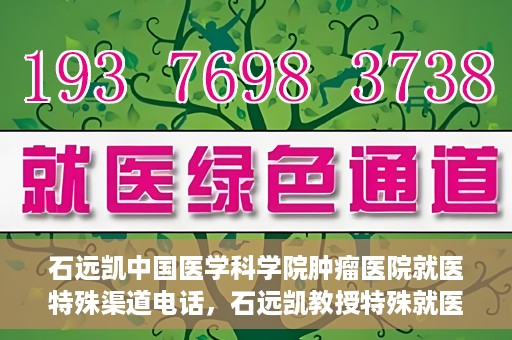 石远凯中国医学科学院肿瘤医院就医特殊渠道电话，石远凯教授特殊就医渠道咨询热线——中国医学科学院肿瘤医院就医指南