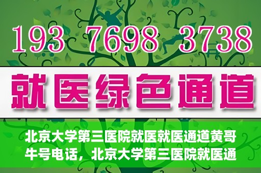 北京大学第三医院就医就医通道黄哥牛号电话，北京大学第三医院就医通道详解，黄哥牛号电话一键预约就医服务