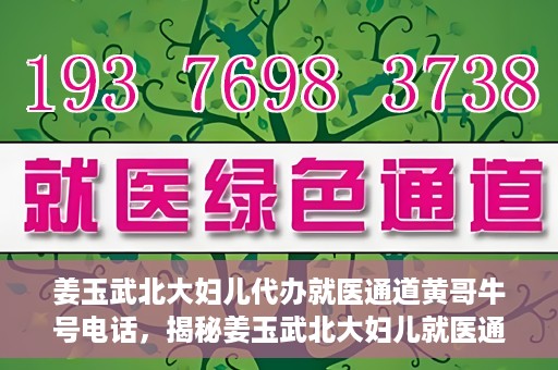 姜玉武北大妇儿代办就医通道黄哥牛号电话，揭秘姜玉武北大妇儿就医通道背后的故事，黄哥牛号电话引关注