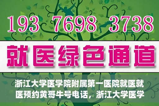 浙江大学医学院附属第一医院就医就医预约黄哥牛号电话，浙江大学医学院附属第一医院就医预约指南，黄哥牛号电话一键预约就医服务