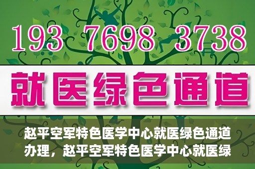 赵平空军特色医学中心就医绿色通道办理，赵平空军特色医学中心就医绿色通道办理详解