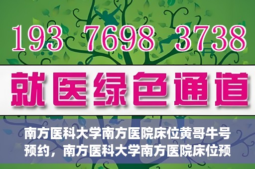 南方医科大学南方医院床位黄哥牛号预约，南方医科大学南方医院床位预约攻略，黄哥牛号预约解析