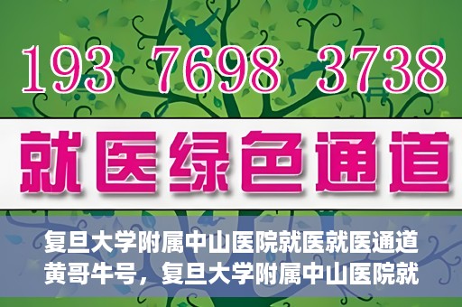 复旦大学附属中山医院就医就医通道黄哥牛号，复旦大学附属中山医院就医通道揭秘，黄哥牛号领航健康之路