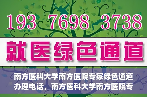 南方医科大学南方医院专家绿色通道办理电话，南方医科大学南方医院专家绿色通道服务热线电话详解