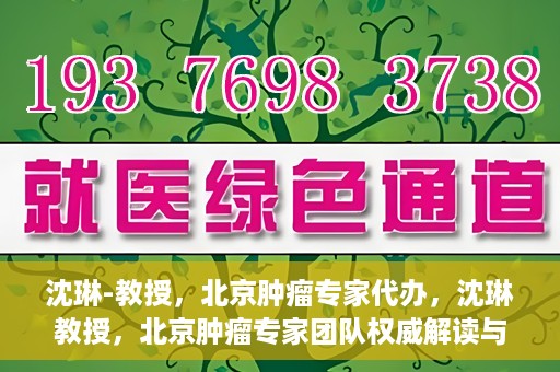 沈琳-教授，北京肿瘤专家代办，沈琳教授，北京肿瘤专家团队权威解读与代办服务解析