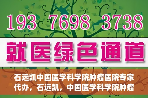 石远凯中国医学科学院肿瘤医院专家代办，石远凯，中国医学科学院肿瘤医院权威专家解读代办服务秘籍
