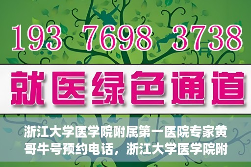 浙江大学医学院附属第一医院专家黄哥牛号预约电话，浙江大学医学院附属第一医院专家黄哥牛号预约热线揭秘