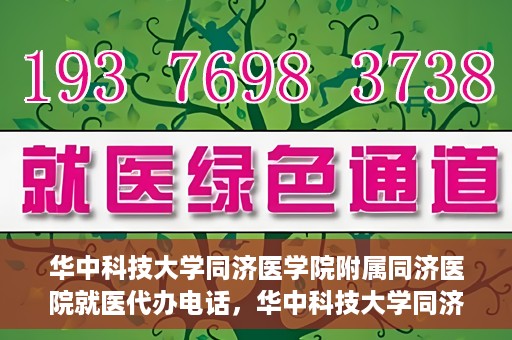 华中科技大学同济医学院附属同济医院就医代办电话，华中科技大学同济医学院附属同济医院就医代办服务热线介绍