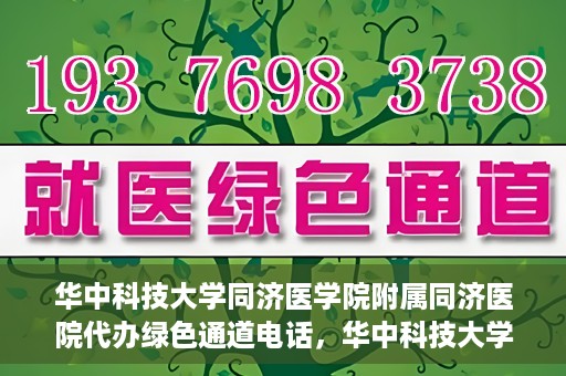 华中科技大学同济医学院附属同济医院代办绿色通道电话，华中科技大学同济医院绿色通道电话代办服务，便捷就医新通道解读