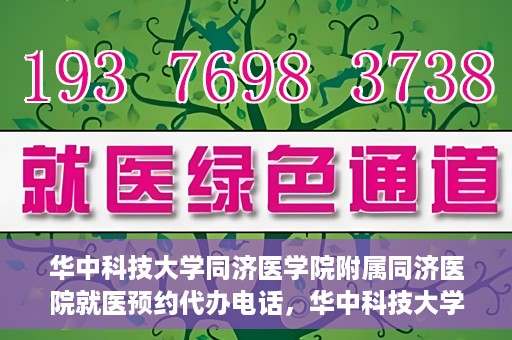 华中科技大学同济医学院附属同济医院就医预约代办电话，华中科技大学同济医学院附属同济医院就医预约代办服务热线