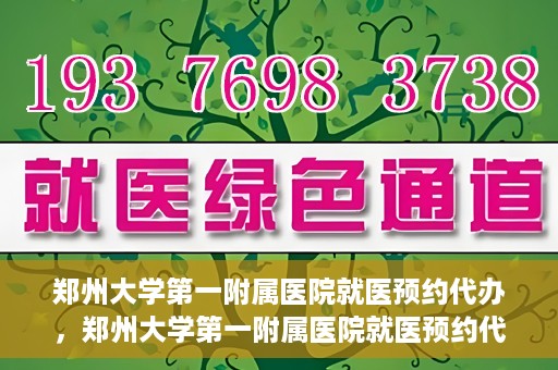 郑州大学第一附属医院就医预约代办，郑州大学第一附属医院就医预约代办服务详解
