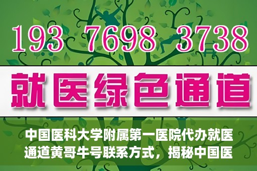 中国医科大学附属第一医院代办就医通道黄哥牛号联系方式，揭秘中国医科大学附属第一医院就医代办通道，黄哥牛号联系方式及更多信息解读