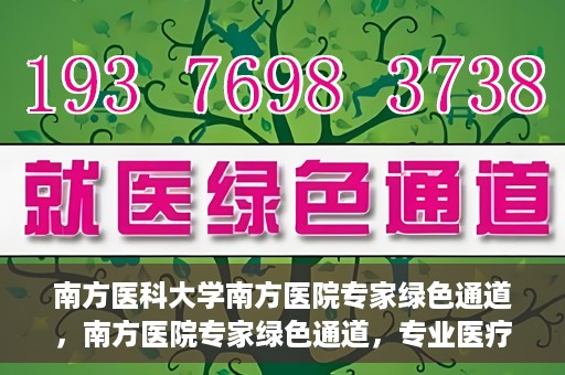 南方医科大学南方医院专家绿色通道，南方医院专家绿色通道，专业医疗服务的快捷通道