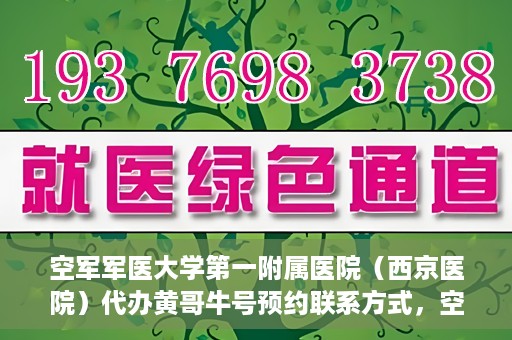 空军军医大学第一附属医院（西京医院）代办黄哥牛号预约联系方式，空军军医大学第一附属医院（西京医院）黄哥牛号预约联系方式全解析