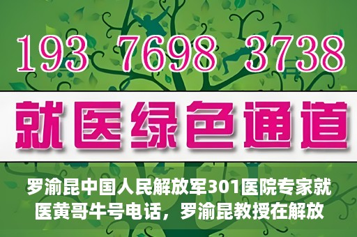 罗渝昆中国人民解放军301医院专家就医黄哥牛号电话，罗渝昆教授在解放军301医院的专业医疗与黄哥牛号电话揭秘